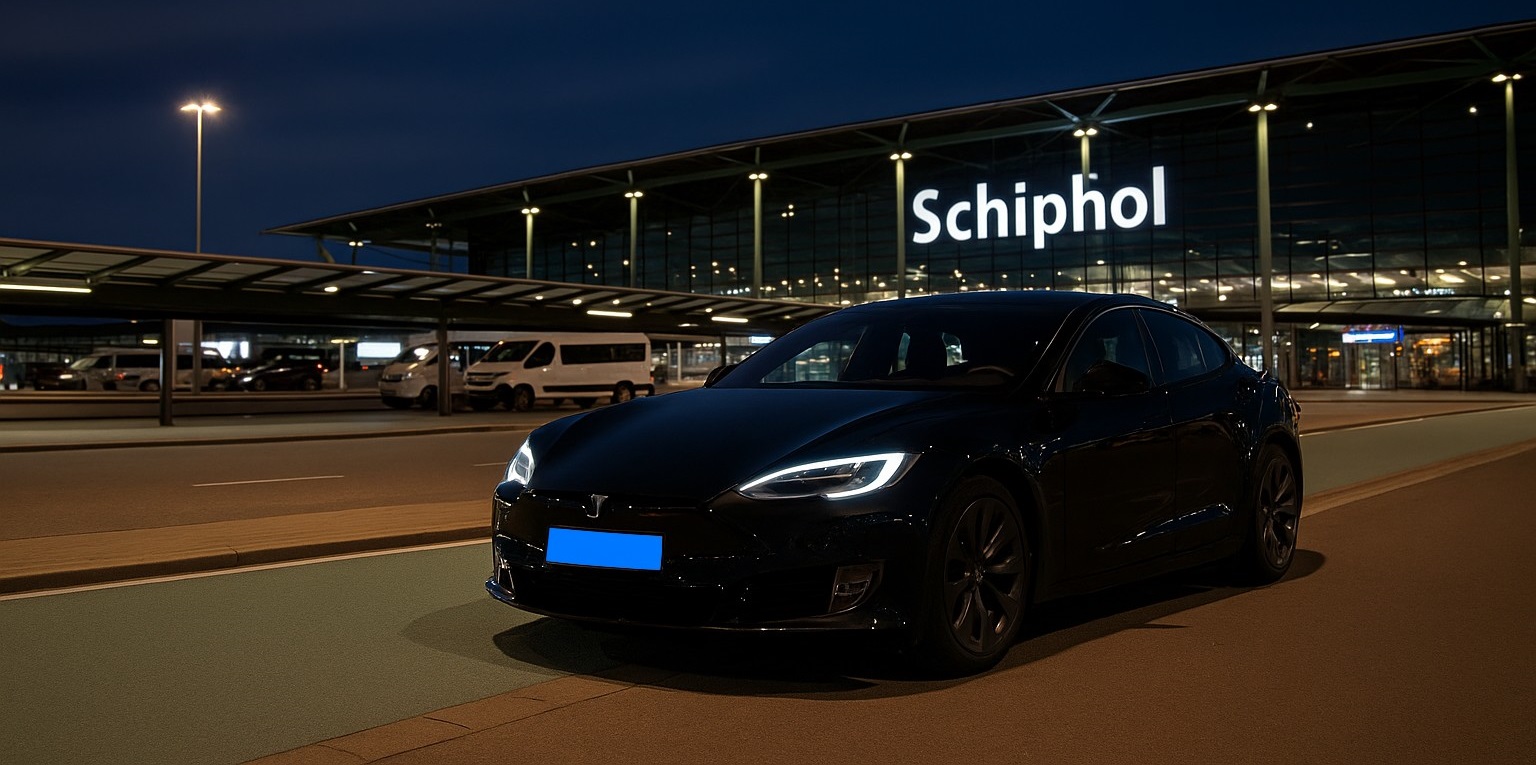 Taxi bij Schiphol